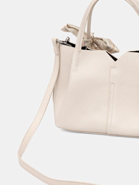 Answear.LAB torebka skórzana kolor beżowy - zdjęcie produktu nr 2