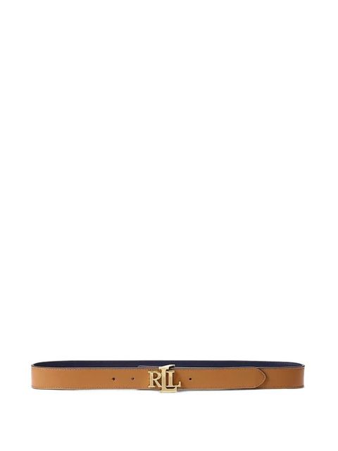 Lauren Ralph Lauren reversible leather logo belt - Neutrals - zdjęcie produktu nr 1
