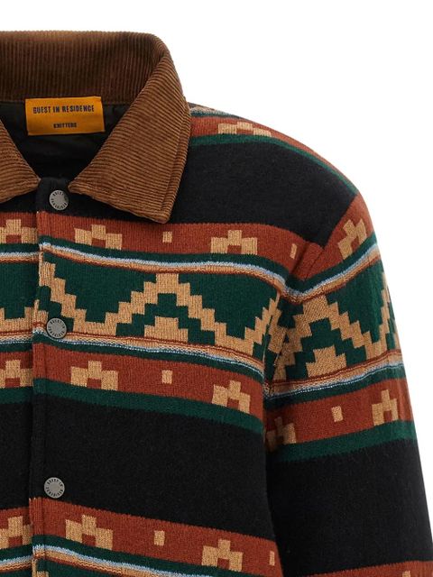 Guest In Residence corduroy-collar jacket - Black