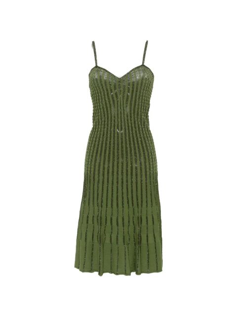 PINKO lurex-detail midi dress - Green - zdjęcie produktu nr 1