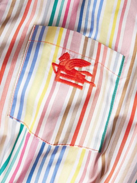 ETRO striped shirt dress - White