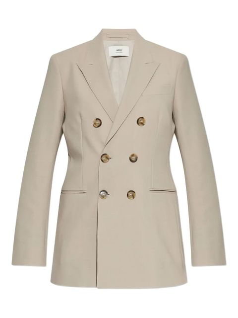 AMI Paris double-breasted jacket - Neutrals - zdjęcie produktu nr 1