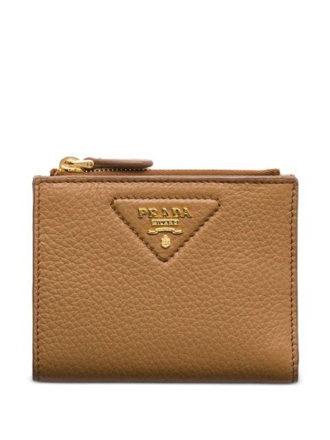 Prada small grained-leather wallet - Brown - zdjęcie produktu nr 1