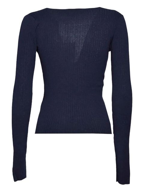 Max Mara ribbed-knit top - Blue - zdjęcie produktu nr 2