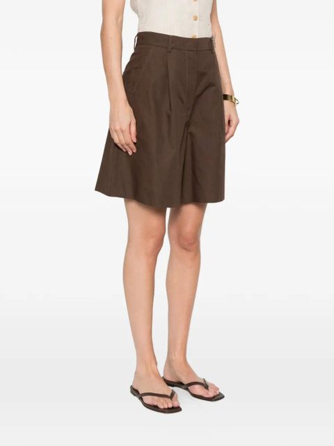 Weekend Max Mara pleatd bermuda shorts - Brown
