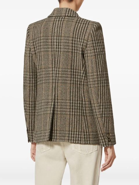 MARANT ÉTOILE Kerstin checked blazer - Brown