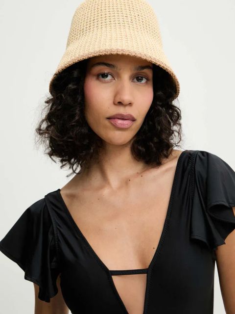 Answear.LAB jednoczęściowy strój kąpielowy kolor czarny lekko usztywniona miseczka