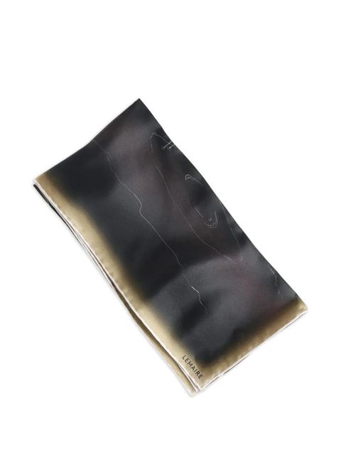 LEMAIRE logo-print scarf - Black - zdjęcie produktu nr 1