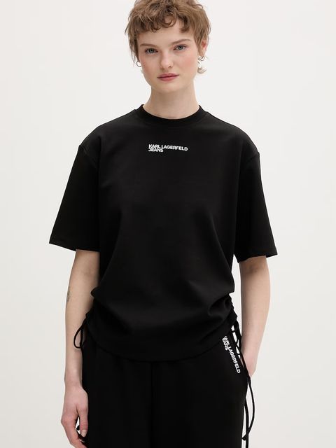 Karl Lagerfeld Jeans t-shirt damski - zdjęcie produktu nr 2