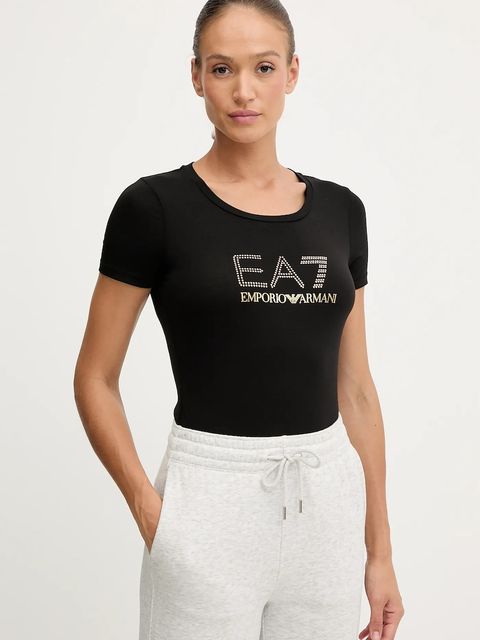 EA7 Emporio Armani t-shirt damski kolor czarny - zdjęcie produktu nr 1