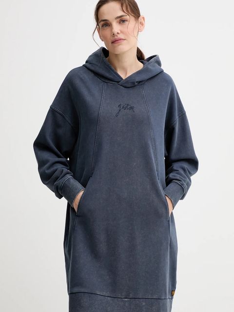 G-Star sukienka bawełniana kolor niebieski mini oversize D27165.D969 - zdjęcie produktu nr 1