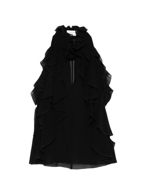 Alexander McQueen ruffled top - Black - zdjęcie produktu nr 1