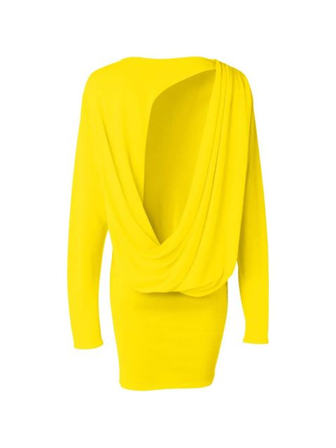 Jacquemus long-sleeved cutout mini dress - Yellow - zdjęcie produktu nr 2