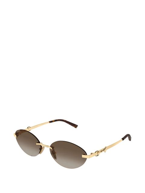 Gucci Eyewear round-frame sunglasses - Gold - zdjęcie produktu nr 2