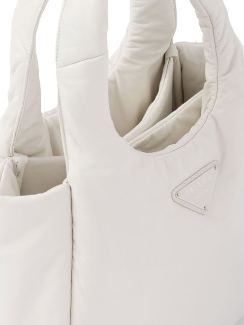 Prada medium Soft tote bag - White