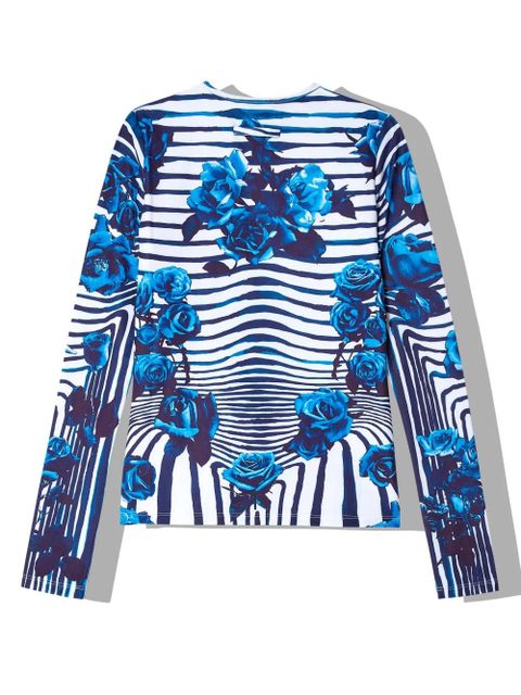 Jean Paul Gaultier Morphing floral-print top - Blue - zdjęcie produktu nr 2