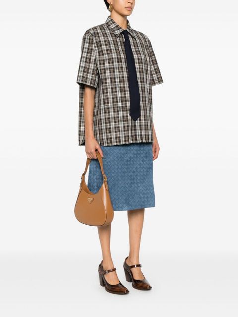 Prada City leather shoulder bag - Brown