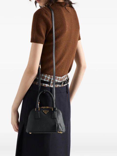 Prada Promenade saffiano-leather mini bag - Black