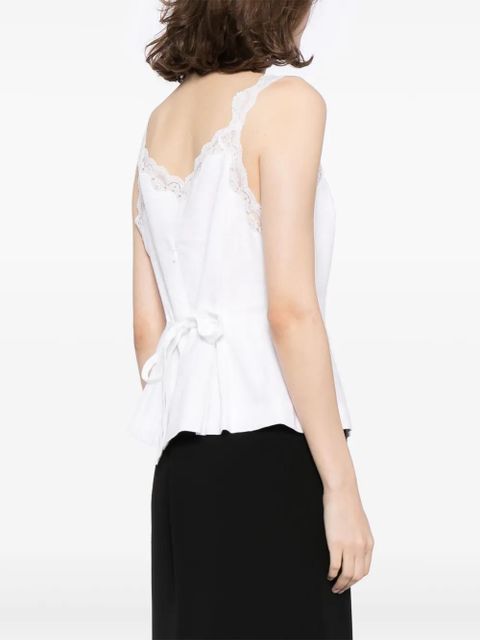 Reformation Josefina linen top - White