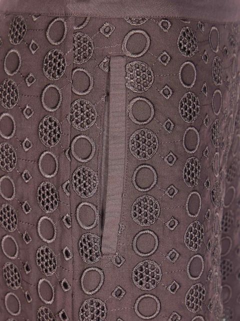 PINKO embroidered trousers - Brown