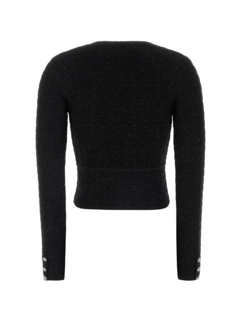 Alessandra Rich buttoned cardigan - Black - zdjęcie produktu nr 2