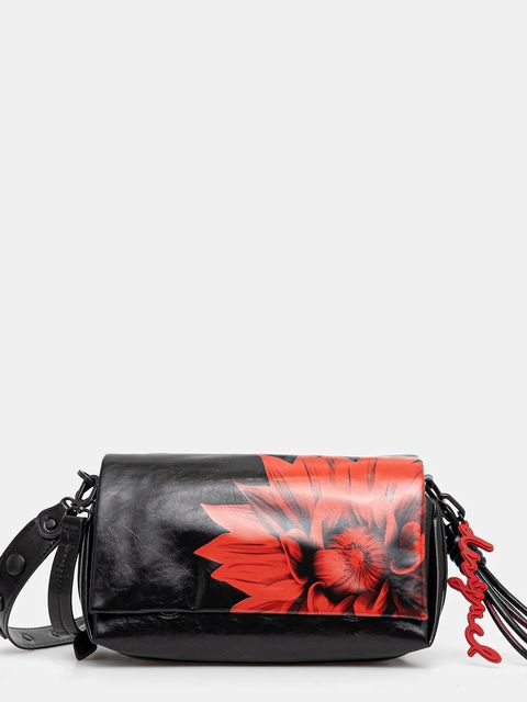 Desigual torebka FLOWERINA NARON MEDI kolor czarny 25WAXP90 - zdjęcie produktu nr 1