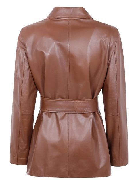 Max Mara belted single-breasted jacket - Brown - zdjęcie produktu nr 2