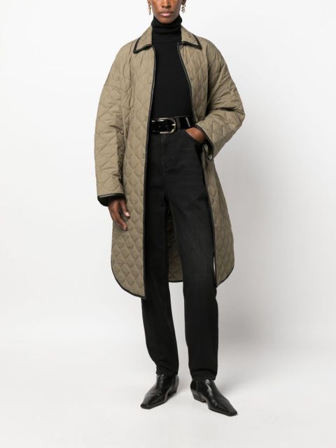 TOTEME faded-effect tapered-leg jeans - Black - zdjęcie produktu nr 2