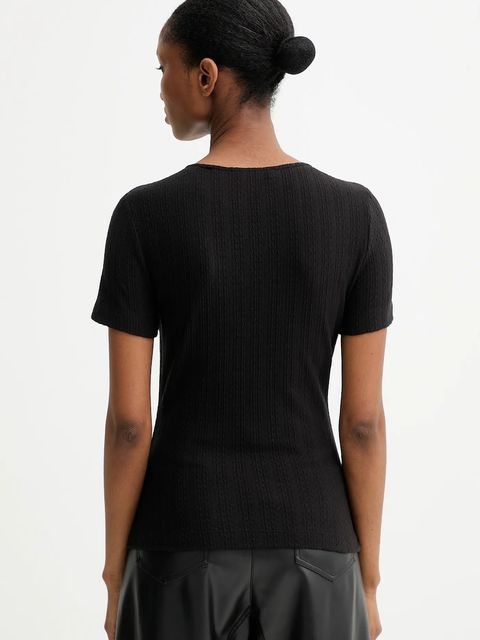 Guess t-shirt VALERIA damski kolor czarny W5YP09 KCXS1