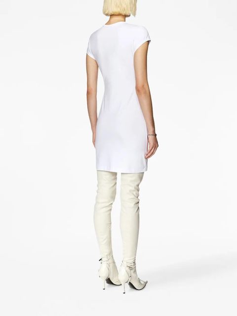 Diesel D-Angiel cut-out T-shirt minidress - White
