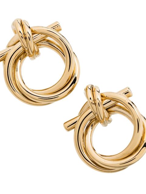 Ferragamo Gancini stud earrings - Gold