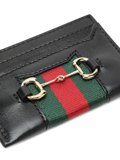 Gucci Horsebit Web cardcase - Black