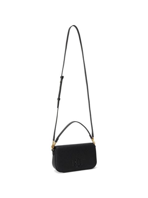 Lauren Ralph Lauren embossed-logo shoulder bag - Black