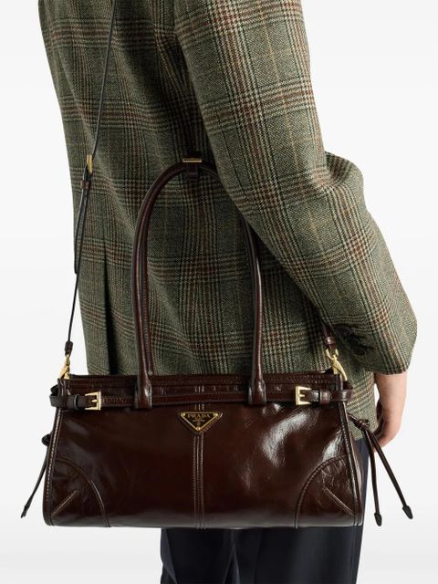 Prada medium Bonnie tote bag - Brown - zdjęcie produktu nr 2