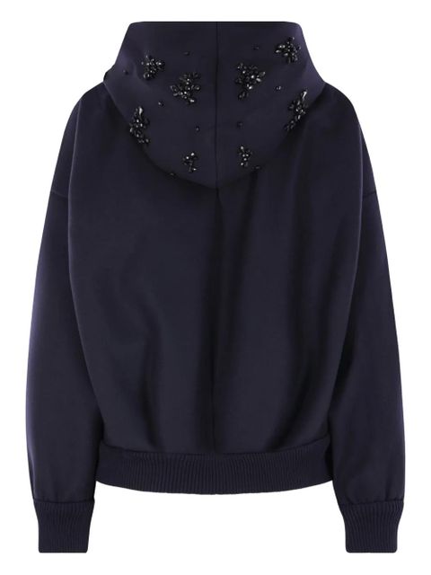 Simone Rocha embellished hooded jacket - Blue - zdjęcie produktu nr 2