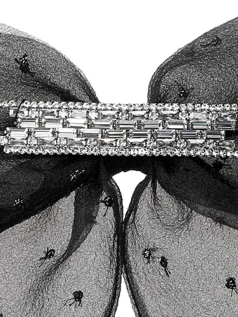 Maison Michel Willa crystal-embellished hair clip - Black - zdjęcie produktu nr 2
