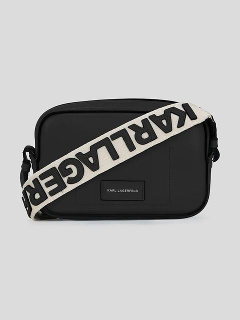 Karl Lagerfeld torebka skórzana K/CIRCLE kolor czarny A3W30310