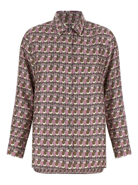 Max Mara geometric-print shirt - Pink - zdjęcie produktu nr 1