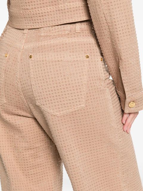 Blumarine rhinestone-embellished jeans - Neutrals