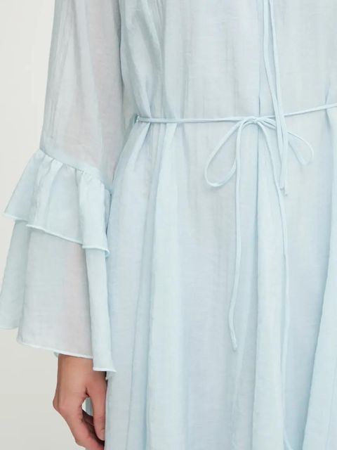 Answear.LAB sukienka kolor niebieski mini rozkloszowana