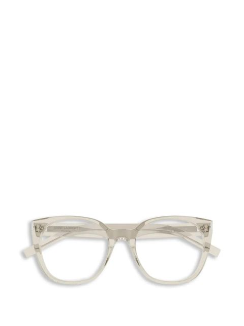 Saint Laurent Eyewear SL 897 round-frame glasses - Neutrals - zdjęcie produktu nr 1