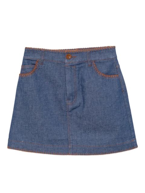 ZIMMERMANN Ascension denim miniskirt - Blue - zdjęcie produktu nr 1