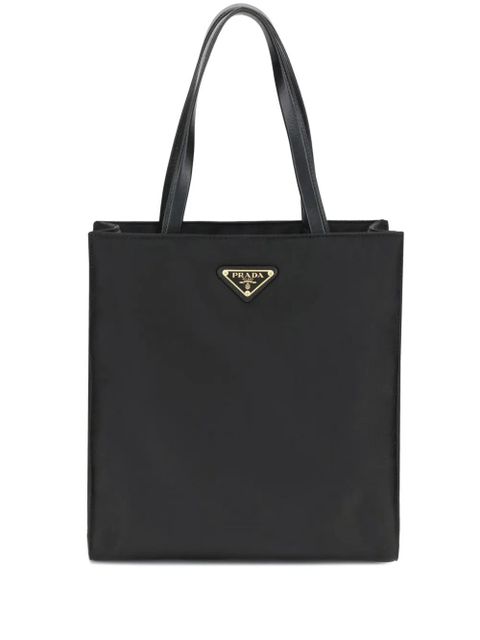 Prada logo-detail tote bag - Black