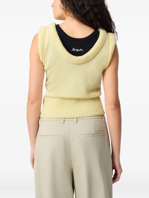 Axel Arigato Marla ribbed sleeveless vest - Yellow