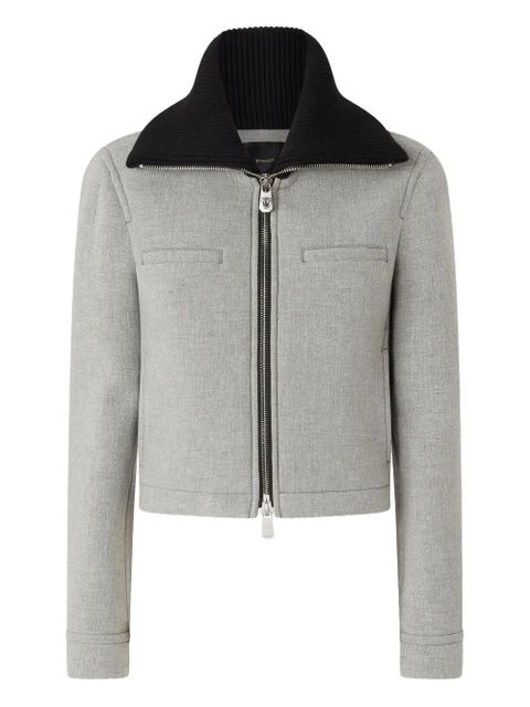 PINKO ribbed-collar jacket - Grey - zdjęcie produktu nr 1