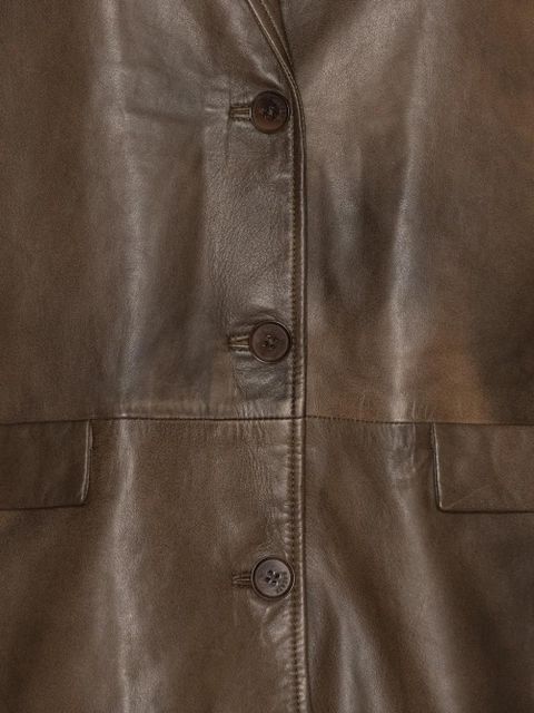 ROTATE BIRGER CHRISTENSEN leather blazer - Brown