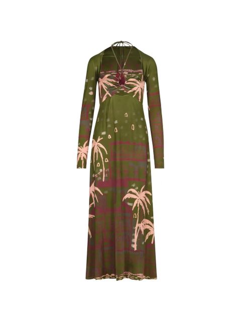Johanna Ortiz Eternal Tropical tropical midi dress - Green - zdjęcie produktu nr 2