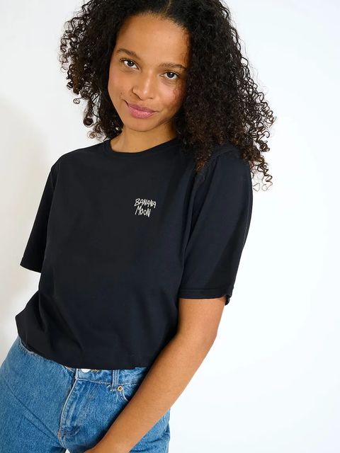 Banana Moon t-shirt bawełniany Urbana damski kolor czarny CRISP.URBANA