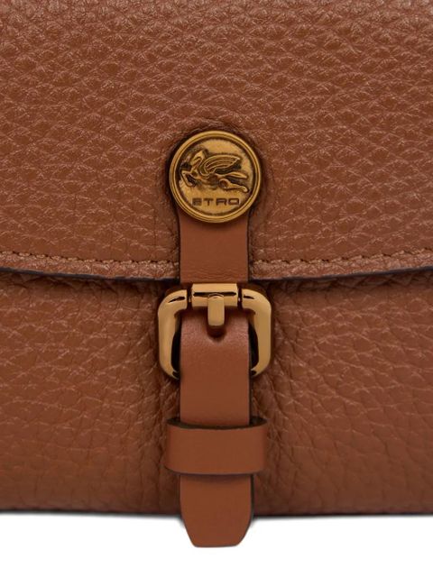 ETRO small tumbled-leather wallet - Brown