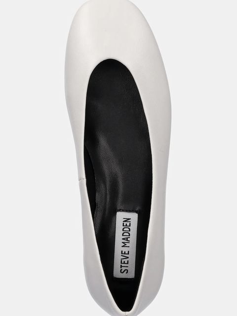 Steve Madden baleriny skórzane Darts kolor biały SM11003624